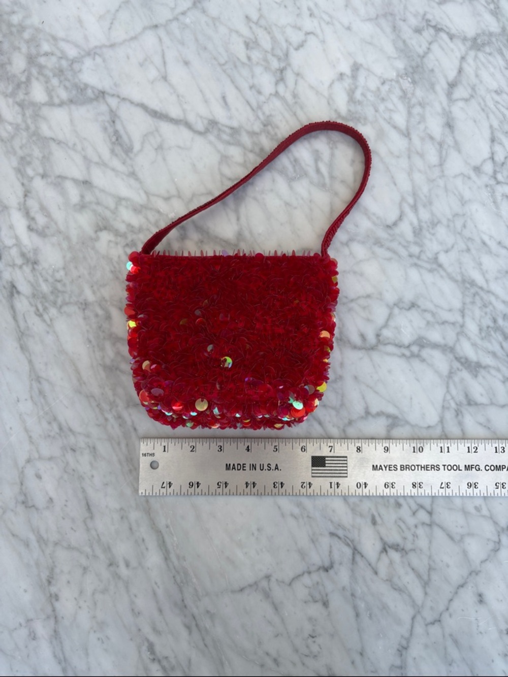 Red Sequin Mini Purse - Picture 2 of 4